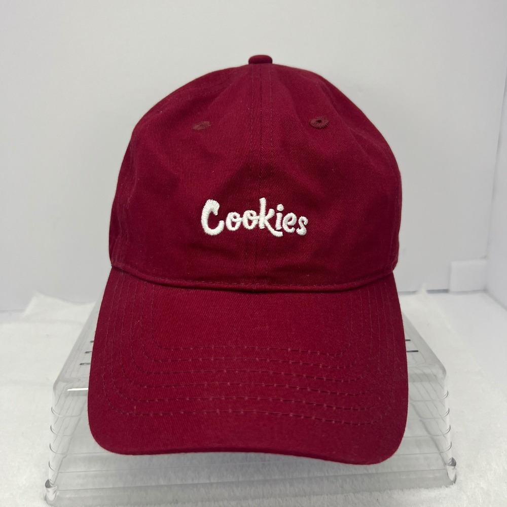 Cookies SF Hat One Size Maroon Good Embroidered Logo Adjustable Cap Bay Area Cap